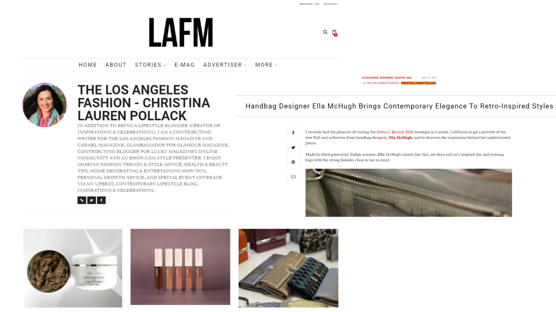 Press and Features for Christina-Lauren Pollack - Inspirations and Celebrations