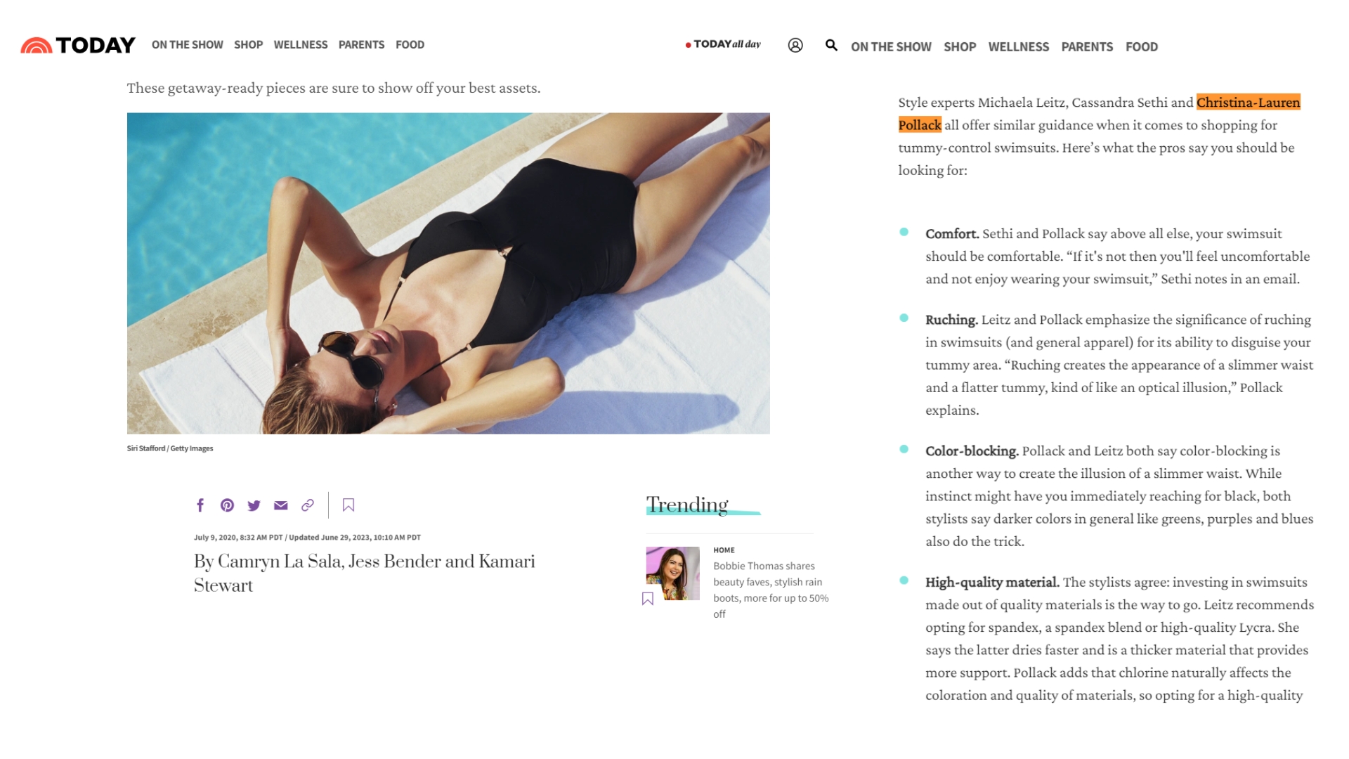 Press and Features for Christina-Lauren Pollack - Inspirations and Celebrations