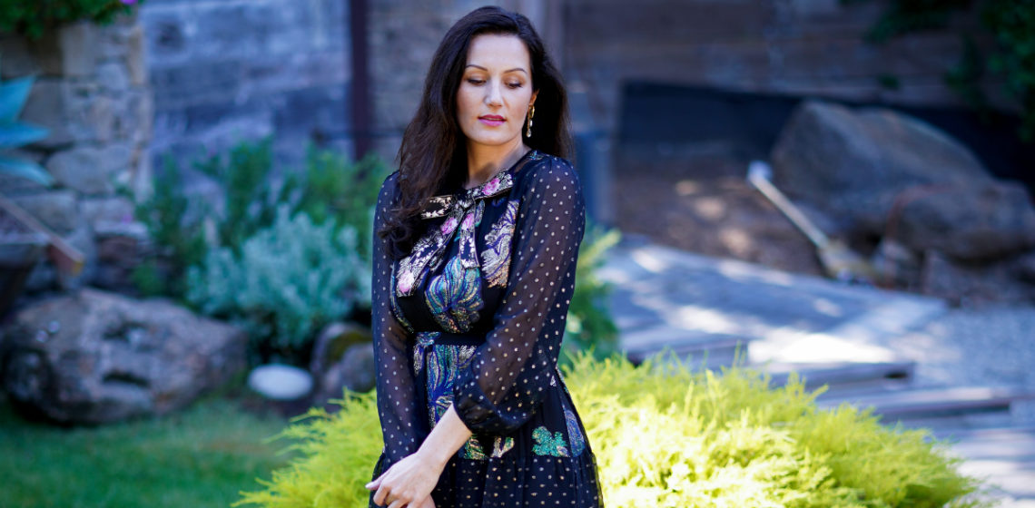 Dark Floral Dress Trend - Cynthia Rowley Party Dress